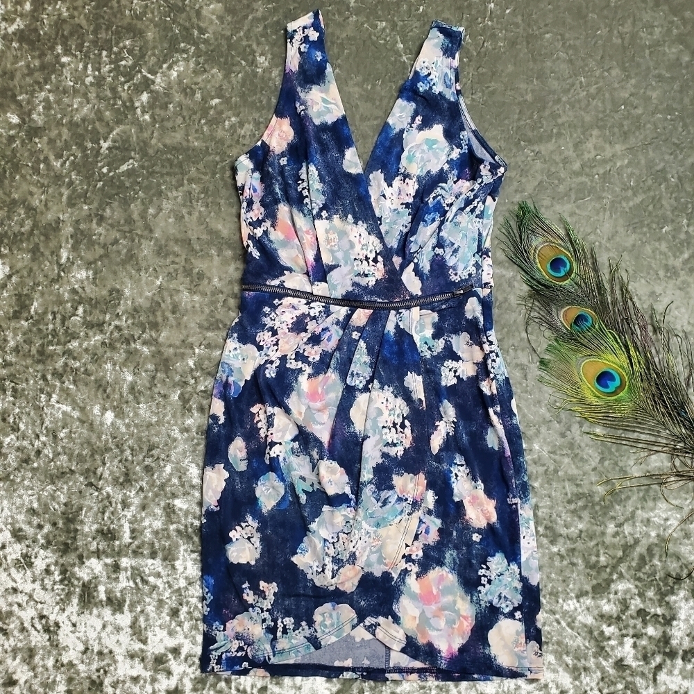 BCBGENERATION‎ Floral Zipper Waist Dress